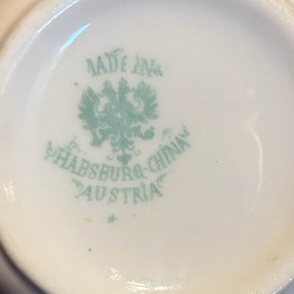 Habsburg China Austria Teacup and Scalloped Rim 7.5" Salad Plate - Picture 2 of 7